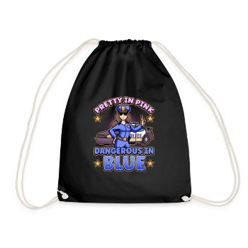 Law Enforcement Design for a Police Officer - Drawstring Bag - black - Front