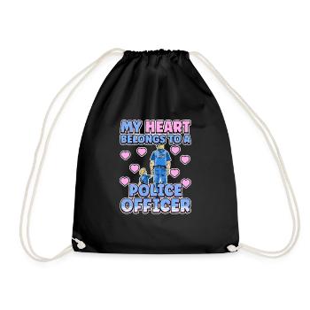 Law Enforcement Design for a Police Officer - Drawstring Bag - black - Front