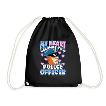 Law Enforcement Design for a Police Officer - Drawstring Bag - black - Front
