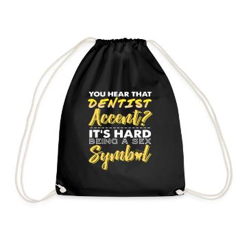Vous entendez cet accent de dentiste? Drôle de dentiste - Sac de sport léger - noir - Devant
