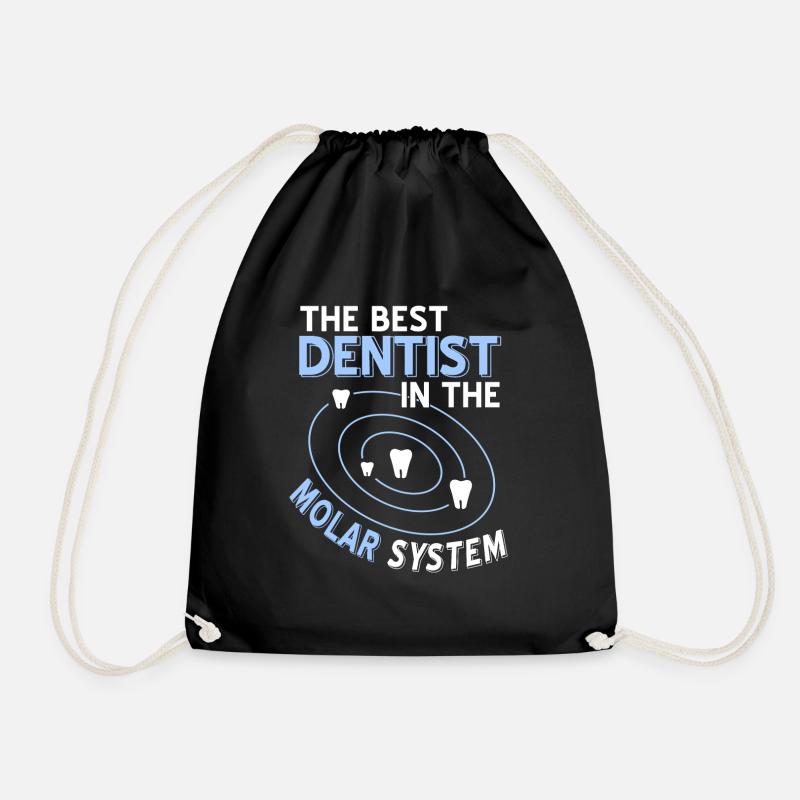 Le meilleur dentiste dans le système molaire drôle de cadeau - Sac de sport léger - noir