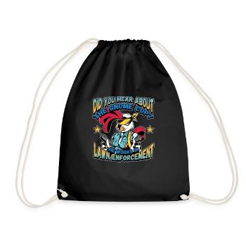 Law Enforcement Design for a Police Officer - Drawstring Bag - black - Front