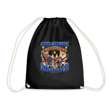 Law Enforcement Design for a Police Officer - Drawstring Bag - black - Front