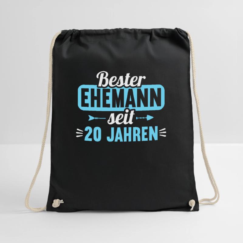 Beste Ehefrau Bester Ehemann seit 20 Jahren Turnbeutel