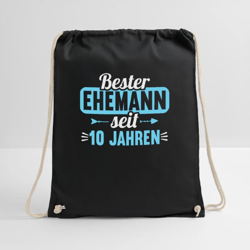 Beste Ehefrau Bester Ehemann seit 10 Jahren Turnbeutel