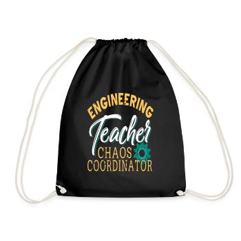 Vintage Engineering Teacher Chaos Coordinator - Turnbeutel - Schwarz - Vorne