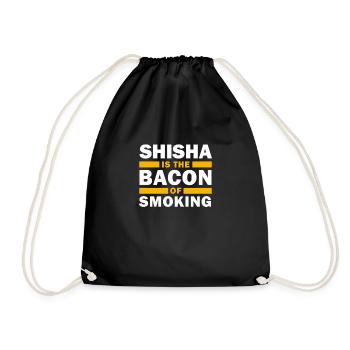 Shisha Hookah Wasserpfeife - Drawstring Bag - black - Front