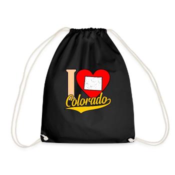 I Heart colorado cadeau - Sac de sport léger - noir - Devant