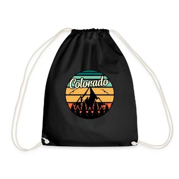 Colorado abenteurer geschenk - Turnbeutel - Schwarz - Vorne