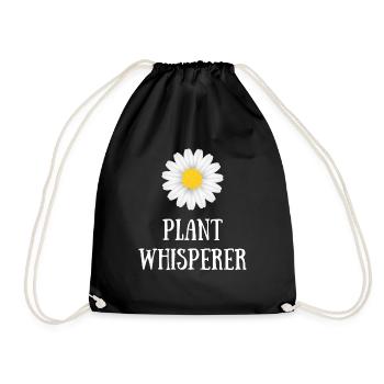 pâquerette PLANT WHISPERER - Sac de sport léger - noir - Devant