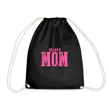 Briard Maman Chien - Sac de sport léger - noir - Devant