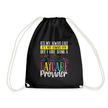 Fournisseur de services de garde d’enfants Enseignant en garde d’enfants - Sac de sport léger - noir - Devant