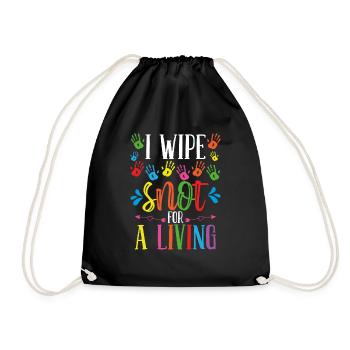 Fournisseur de garderie Enseignante Wipe Snot - Sac de sport léger - noir - Devant