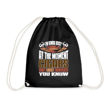 Cigars Don't Smoke Themselves You Know Funny - Turnbeutel - Schwarz - Vorne