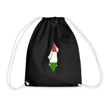 drapeau hongrois fier hongrois patriotique - Sac de sport léger - noir - Devant
