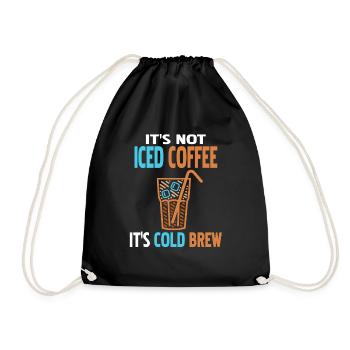 Ce n’est pas du café glacé C’est du thé drôle d’infusion froide - Sac de sport léger - noir - Devant