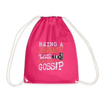 Journaliste Journalisme Newsperson Pun - Sac de sport léger - fuchsia - Devant