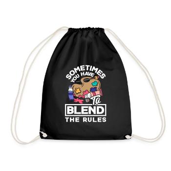 Peintre Peinture Parfois, vous devez mélanger le - Sac de sport léger - noir - Devant