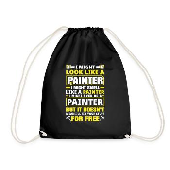 Peinture de peintre Je pourrais ressembler à un peintre - Sac de sport léger - noir - Devant