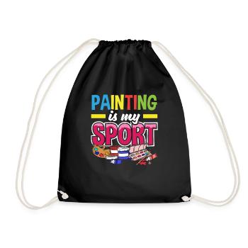 Painter Painting Painting Is My Sport - Turnbeutel - Schwarz - Vorne