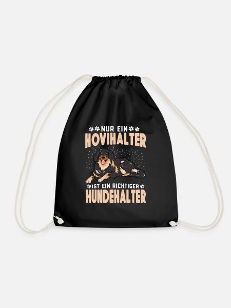 Nur Hovihalter sind richtige Hundehalter Hofhund - Turnbeutel - Schwarz