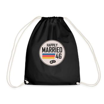 1946 Married Since - Turnbeutel - Schwarz - Vorne