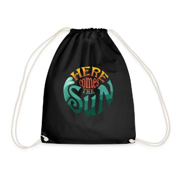 Comes Sun Beach 2022 Tropical Hello Summer - Turnbeutel - Schwarz - Vorne