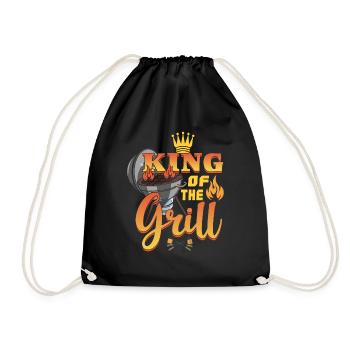 Grill Barbecue Steak Backyard Summer 2022 - Turnbeutel - Schwarz - Vorne