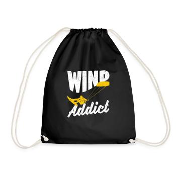 Kitesurf Kite Planche à voile Kitesurf Sport Vent - Sac de sport léger - noir - Devant
