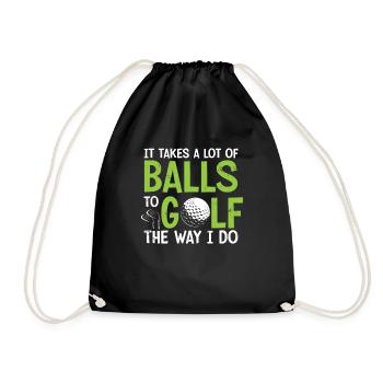 It Takes A Lot of Balls To Golf Like I Do Golfers - Sac de sport léger - noir - Devant
