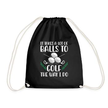 It Takes A Lot of Balls To Golf Like I Do Golfers - Sac de sport léger - noir - Devant