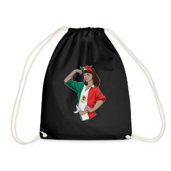 Mexican Girl Unbreakable I Mexican Heritage I - Drawstring Bag - black - Front
