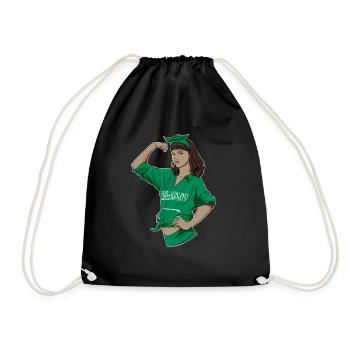 Arab Girl Unbreakable I Arab Heritage I Saudi - Turnbeutel - Schwarz - Vorne
