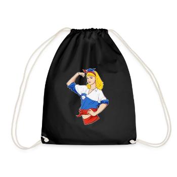 Fille slovène Incassable Héritage slovène - Sac de sport léger - noir - Devant