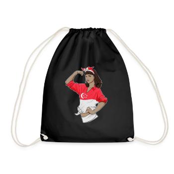Singapore Girl Unbreakable Singapour Héritage - Sac de sport léger - noir - Devant