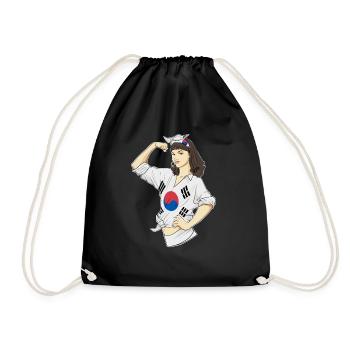 Fille sud-coréenne Incassable I Héritage Sud - Sac de sport léger - noir - Devant