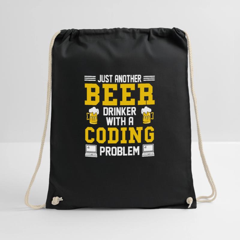 Coding Bier Programmierer Coder Entwickler Turnbeutel