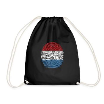 drapeau luxembourgeois fier - Sac de sport léger - noir - Devant