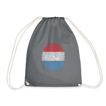 drapeau luxembourgeois fier - Sac de sport léger - gris - Devant