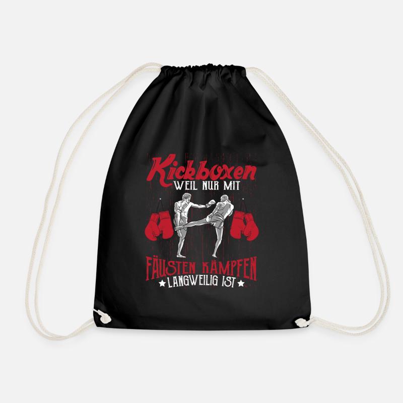 Kickboxen Kickboxer Kickboxing - Turnbeutel - Schwarz