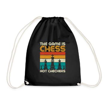 Le jeu est un joueur d’échecs et non de dames - Sac de sport léger - noir - Devant
