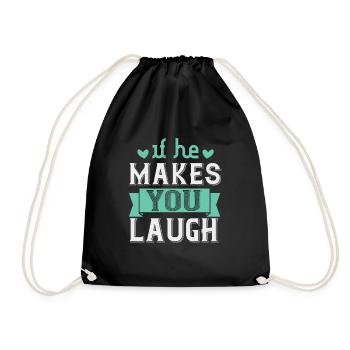 S’il vous fait rire - Sac de sport léger - noir - Devant