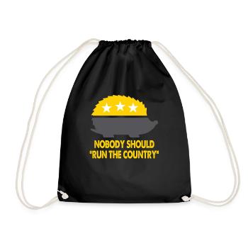 Libertarian Saying Anti-Government - Drawstring Bag - black - Front