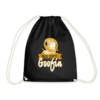 New Boots Goofin - Drawstring Bag - black - Front