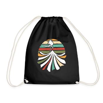 Dress Fashion Dress Vintage - Drawstring Bag - black - Front