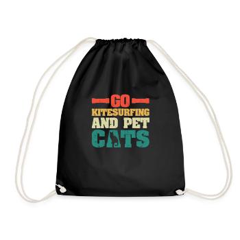 Aller Kitesurf Pet Cats Kitesurfer Cat - Sac de sport léger - noir - Devant