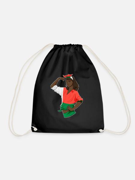 Madagascar Girl Unbreakable I Madagascar Héritage - Sac de sport léger - noir