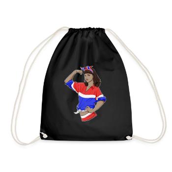 Fille thaïlandaise incassable I Héritage thaïlandais I Thaïlande - Sac de sport léger - noir - Devant