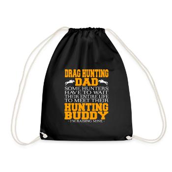 Drag Hunting Dad Drôle Hunting Buddy T-Shirt - Sac de sport léger - noir - Devant