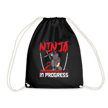 Ninja - Turnbeutel - Schwarz - Vorne